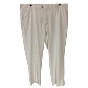 Peter Millar e4 Wicking Mens White Golf Pants Preppy Classic Career 42 x 26.5
